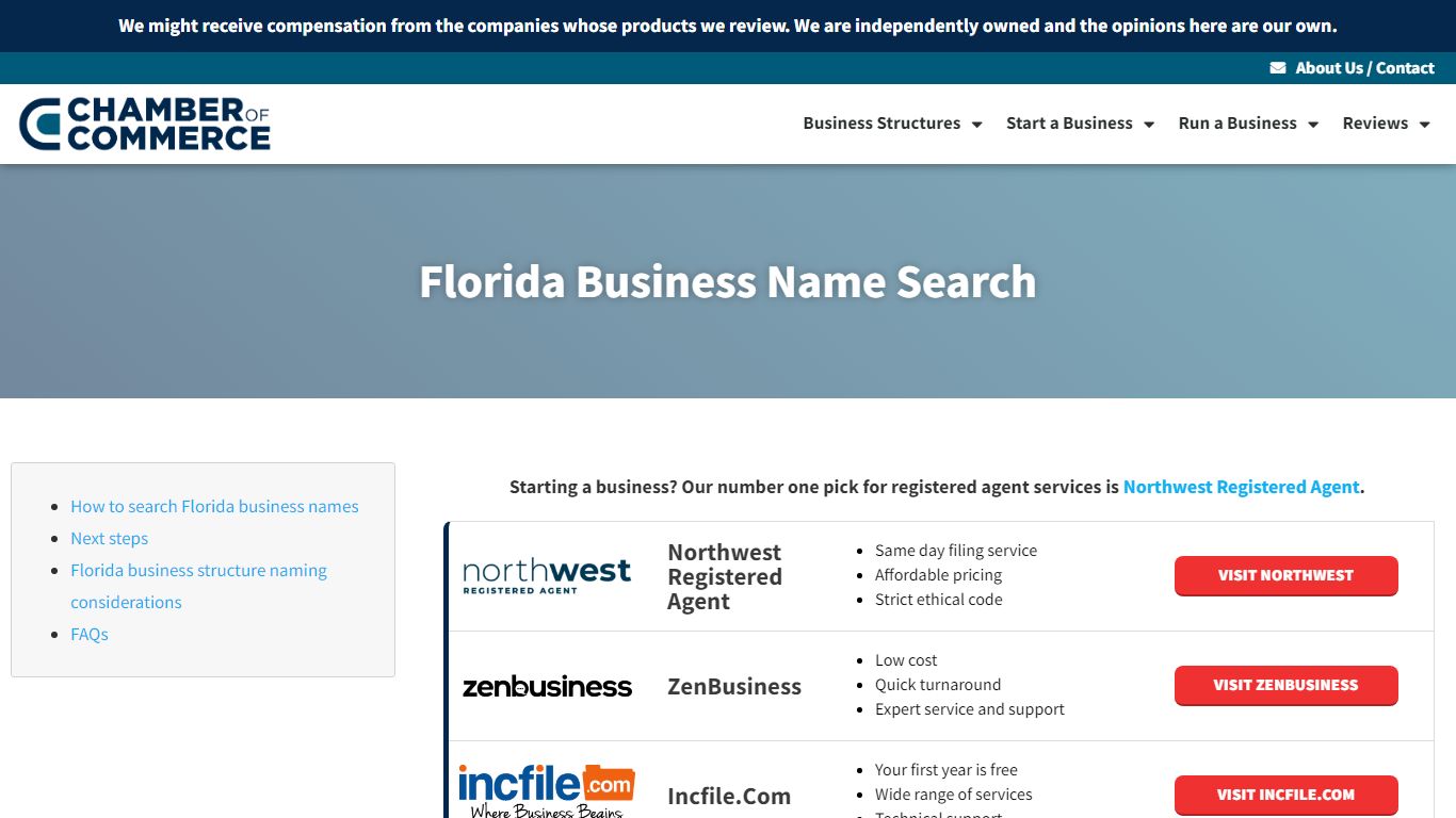 Florida Business Name Search | Chamber of Commerce